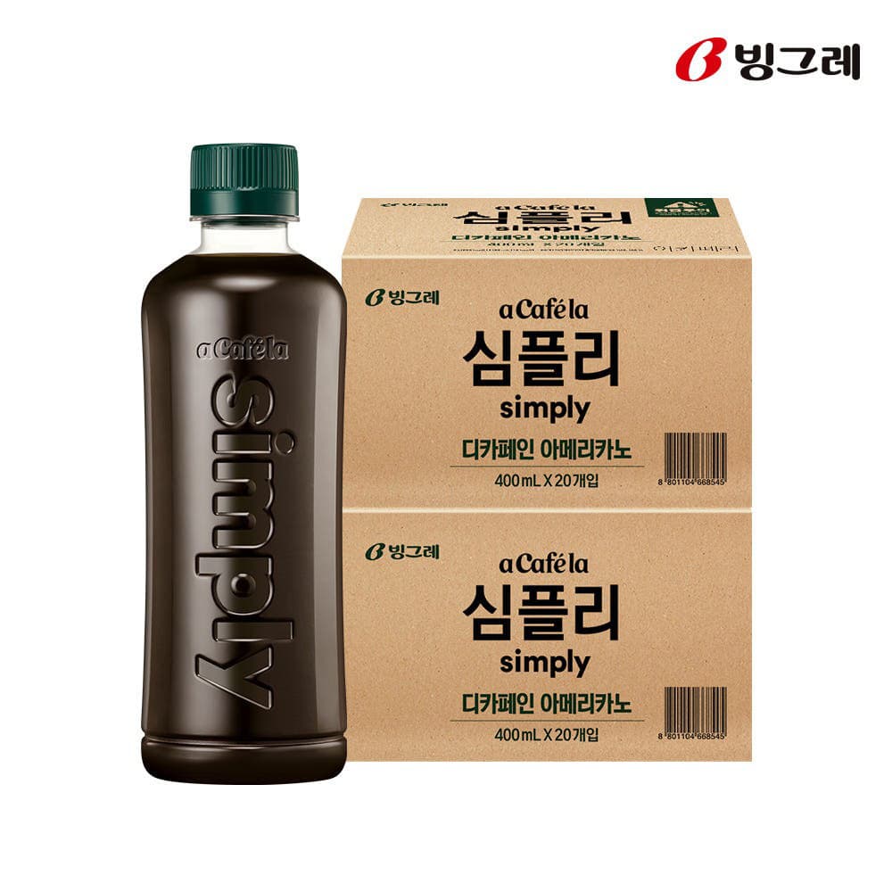 빙그레 아카페라 심플리 디카페인 아메리카노 400ml 40개 가격 추이 빙그레 본사직영몰 빙그레 아카페라 심플리 디카페인 아메리카노 400ml 40개 - 최저가 50,300원