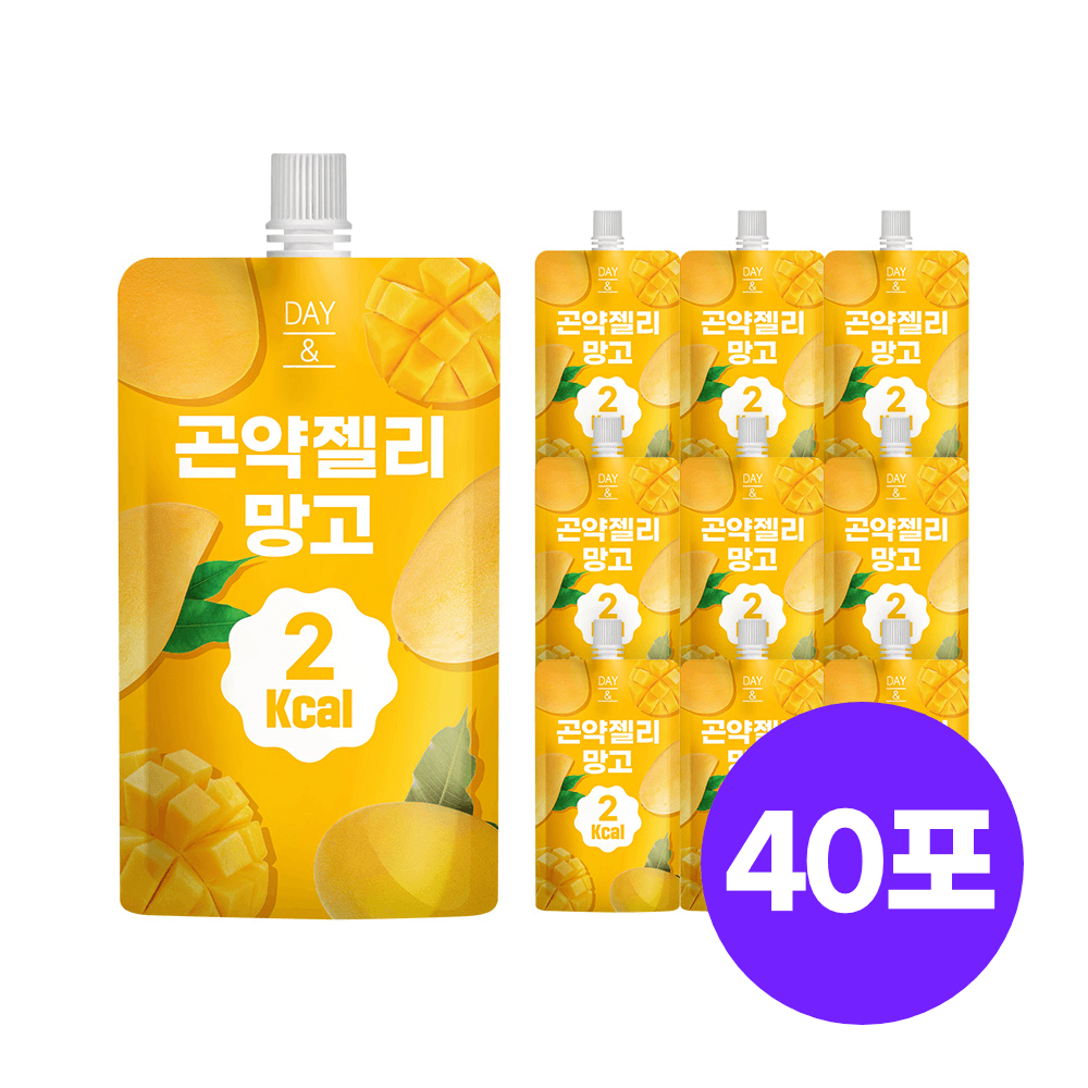 데이앤 곤약젤리 망고맛 150g 40개 가격 비교 참앤들황토농원 데이앤 곤약젤리 망고맛 150g 40개