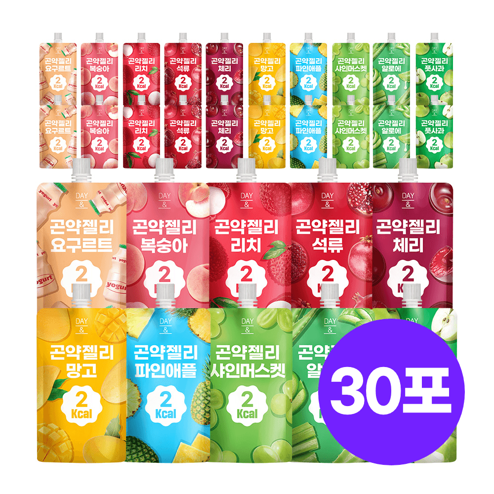 데이앤 에브리데이팩 곤약젤리 10가지맛 믹스 150g 30개 가격 추이 참앤들황토농원 데이앤 에브리데이팩 곤약젤리 10가지맛 믹스 150g 30개 - 최저가 16,720원