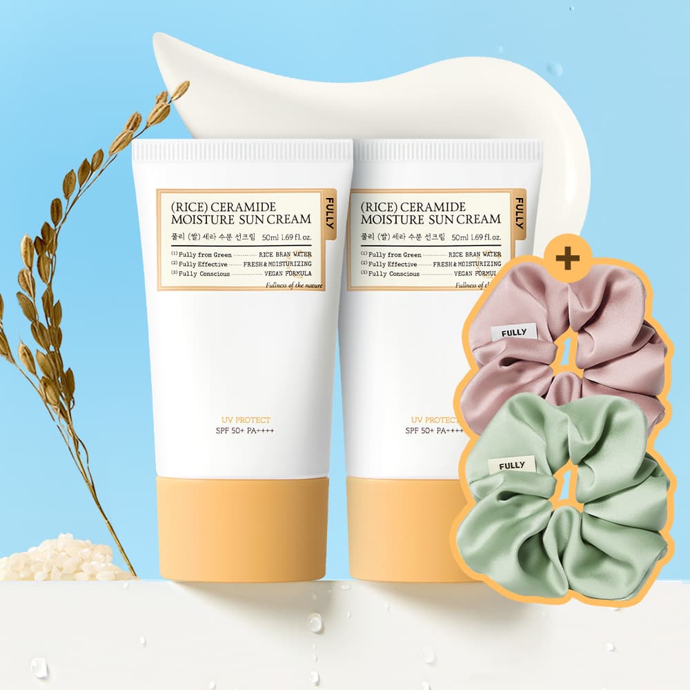 풀리 쌀 세라 수분 선크림 50ml 2개세트 가격 비교 FULLY 풀리 풀리 쌀 세라 수분 선크림 50ml 2개세트