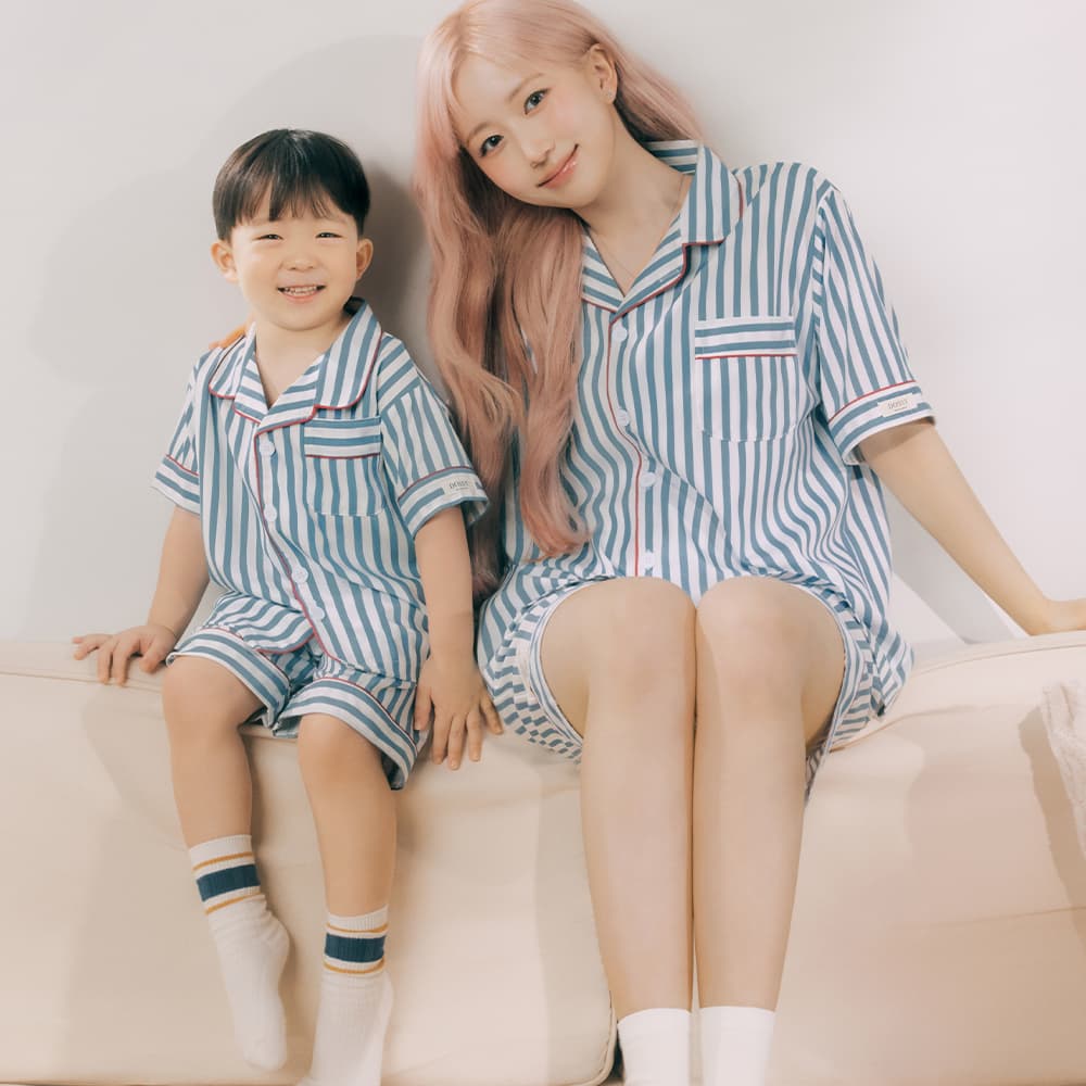 실크핏 토브 반팔 패밀리 잠옷 세트(성인2+키즈1) 가격 추이 DOSSY 실크핏 토브 반팔 패밀리 잠옷 세트(성인2+키즈1) - 최저가 69,900원