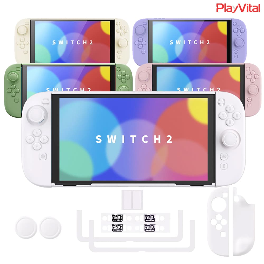 닌텐도 스위치2 케이스 매트 파스텔컬러 풀커버 그립케이스 PlayVital 가격 비교 업마켓 닌텐도 스위치2 케이스 매트 파스텔컬러 풀커버 그립케이스 PlayVital