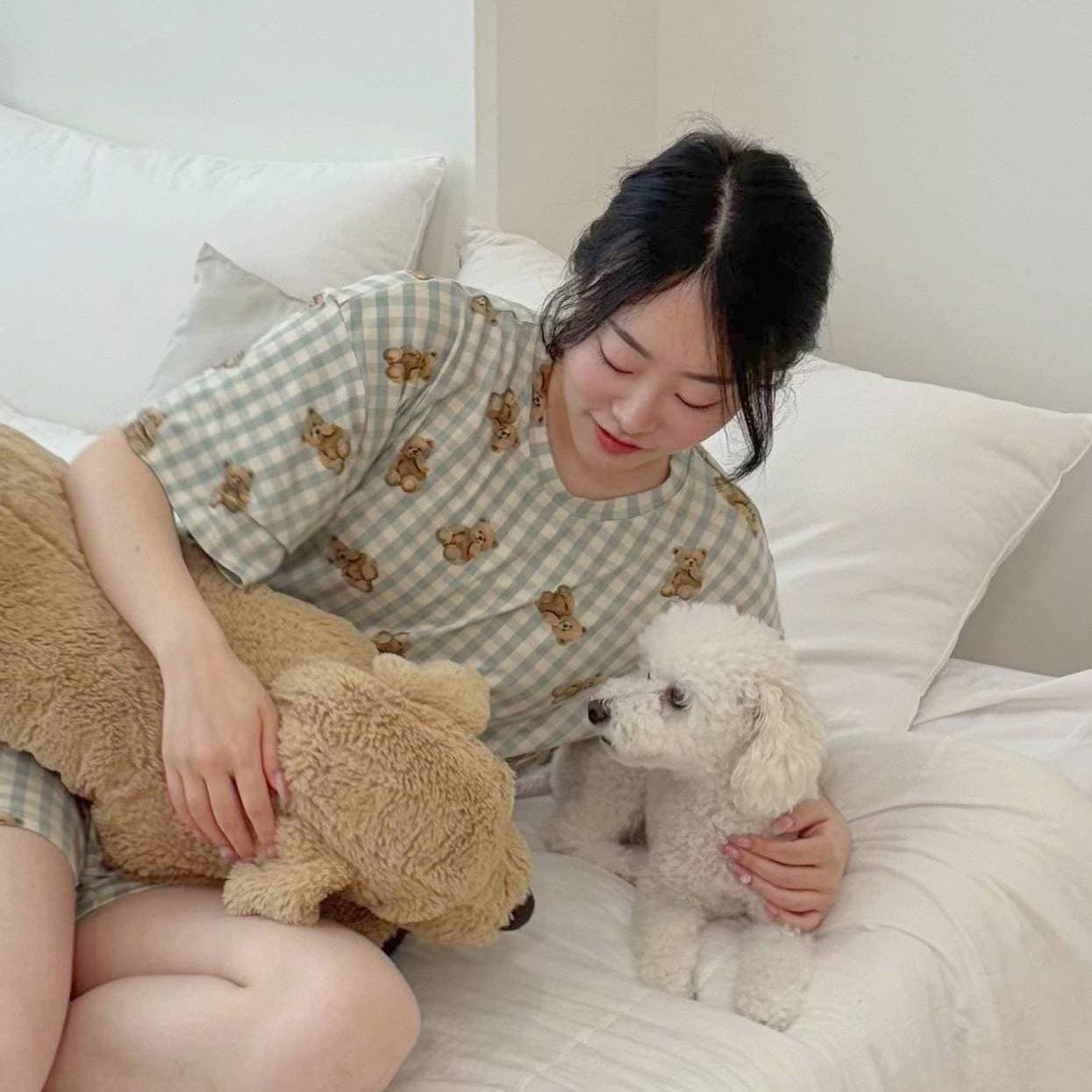 치즈 체크베어 반팔 잠옷세트 커플 빅사이즈 여름 파자마 가격 추이 파토리 치즈 체크베어 반팔 잠옷세트 커플 빅사이즈 여름 파자마 - 최저가 15,300원
