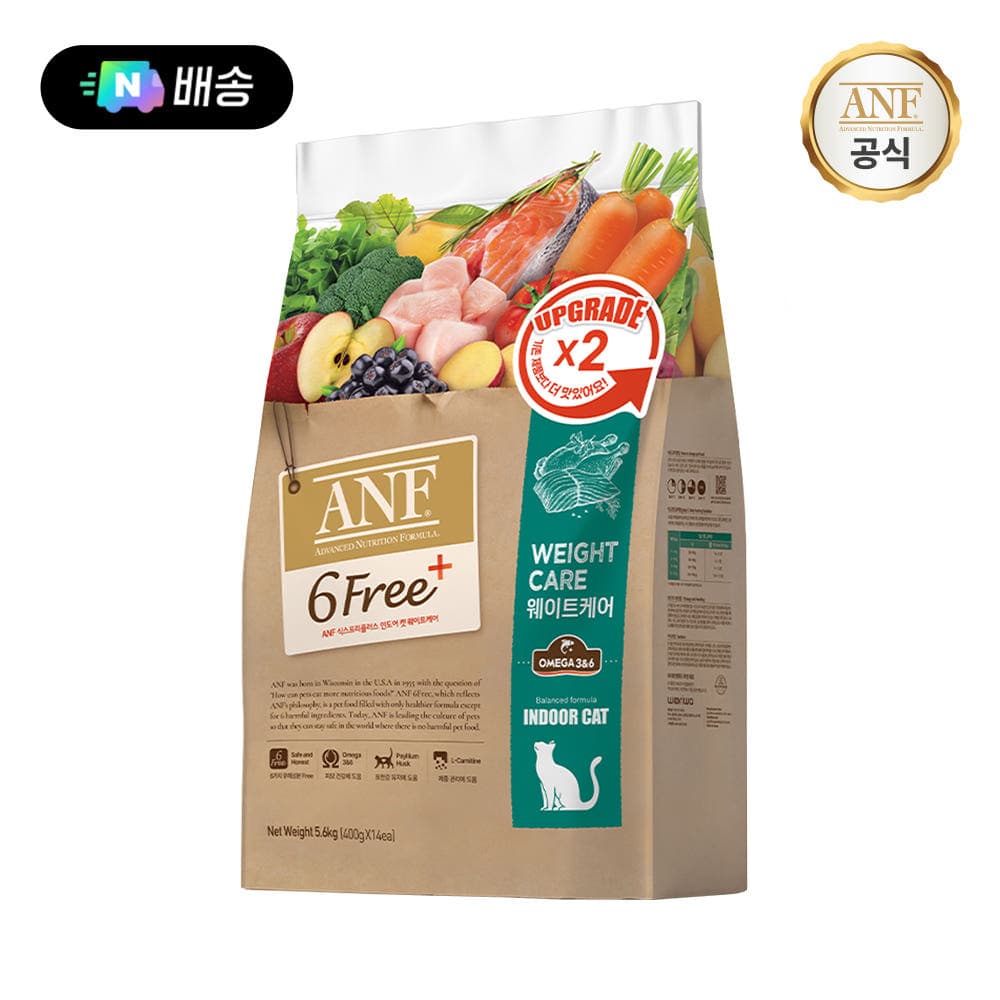 ANF 식스프리플러스 인도어 캣 웨이트케어 5.6kg 가격 추이 이리온몰공식 ANF 식스프리플러스 인도어 캣 웨이트케어 5.6kg - 최저가 56,420원