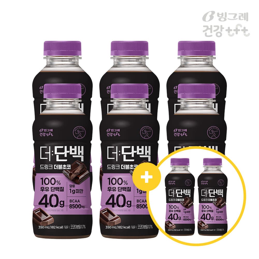 빙그레 더단백 40g 고함량 드링크 더블초코 350ml 6개입 가격 추이 빙그레 본사직영몰 빙그레 더단백 40g 고함량 드링크 더블초코 350ml 6개입 - 최저가 21,900원