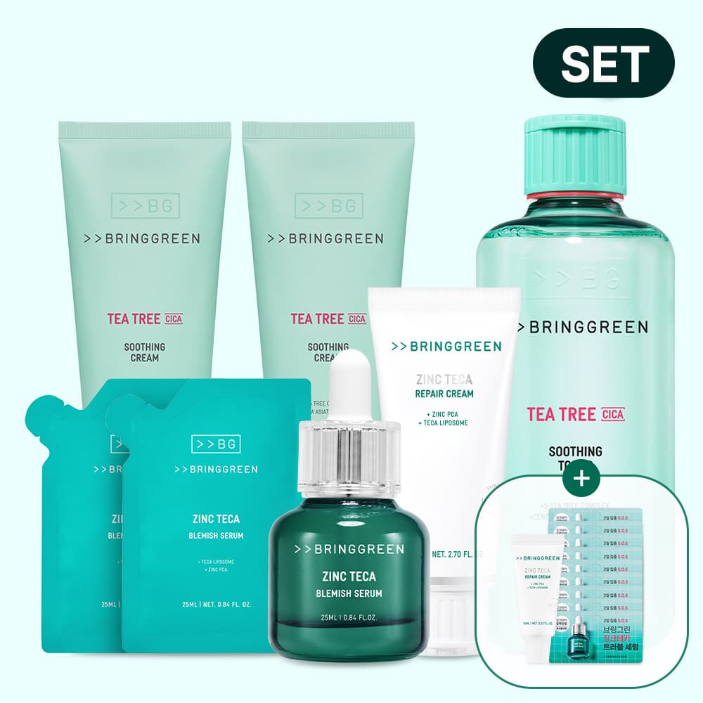 브링그린 징크테카 트러블 세럼 25mlX3 + 티트리 토너 500ml 가격 추이 브링그린 브링그린 징크테카 트러블 세럼 25mlX3 + 티트리 토너 500ml - 최저가 43,900원