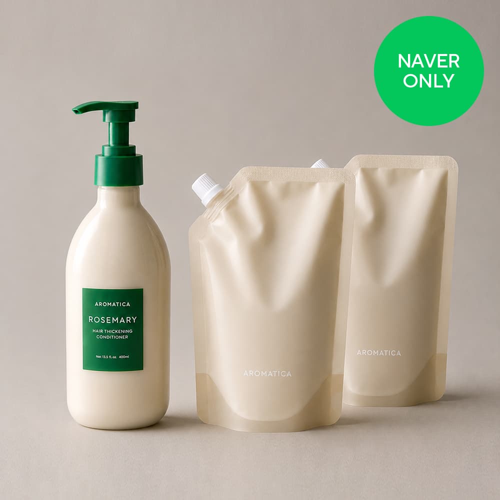 아로마티카 로즈마리 헤어 씨크닝 컨디셔너 400ML + 리필 500MLX2개 세트 (총 1400ML) 가격 비교 AROMATICA 아로마티카 로즈마리 헤어 씨크닝 컨디셔너 400ML + 리필 500MLX2개 세트 (총 1400ML)