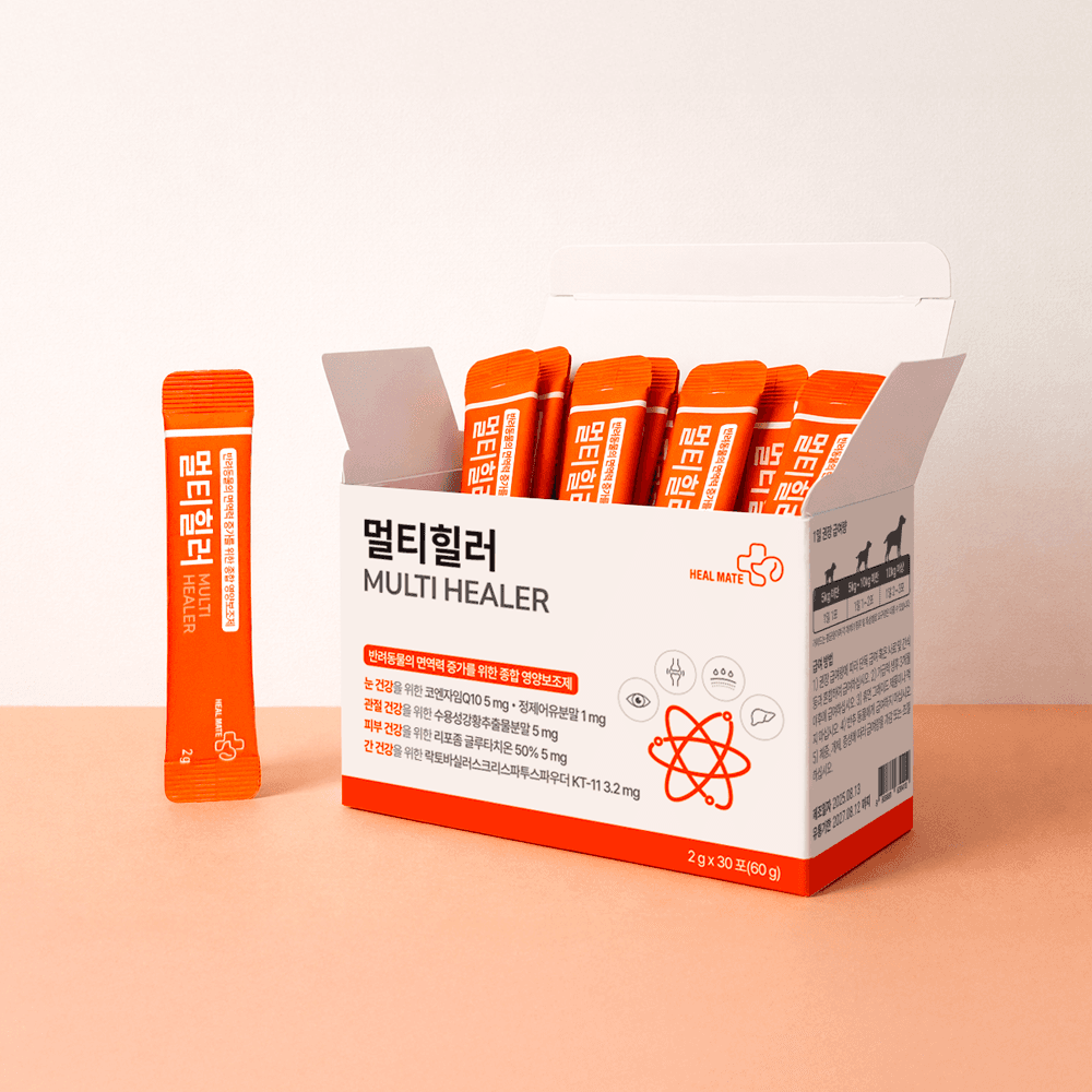 힐메이트 멀티힐러 강아지 멀티영양제 면역 눈 관절 피부 간 30포 가격 추이 힐메이트 힐메이트 멀티힐러 강아지 멀티영양제 면역 눈 관절 피부 간 30포 - 최저가 39,800원