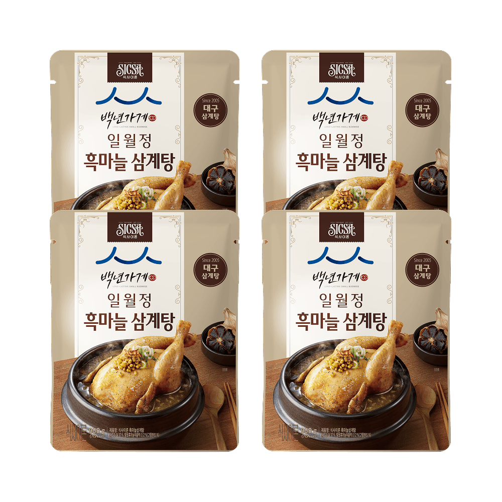 식사이론X백년가게 일월정 흑마늘 삼계탕 900g 4개 가격 추이 롯데웰푸드 식사이론X백년가게 일월정 흑마늘 삼계탕 900g 4개 - 최저가 30,500원