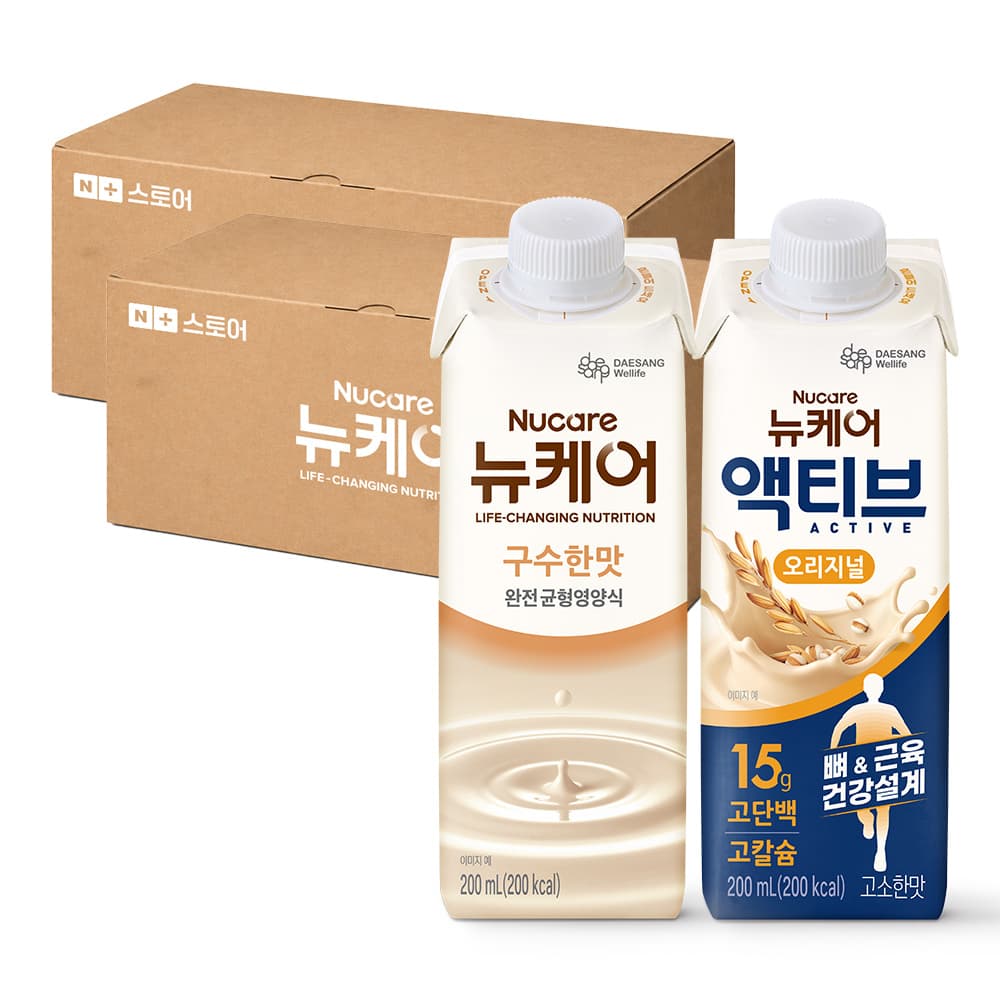 뉴케어 구수한맛 완전균형영양식 + 뉴케어 액티브 200ml, 36개 가격 추이 대상웰라이프 본사쇼핑몰 뉴케어 구수한맛 완전균형영양식 + 뉴케어 액티브 200ml, 36개 - 최저가 77,800원