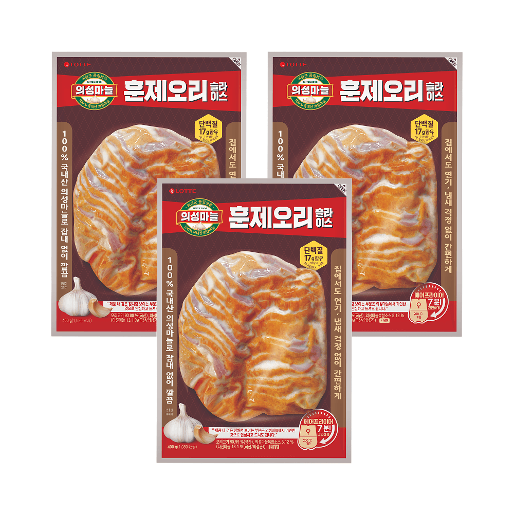 의성마늘 훈제오리 400g, 3개 가격 추이 롯데웰푸드 의성마늘 훈제오리 400g, 3개 - 최저가 38,940원