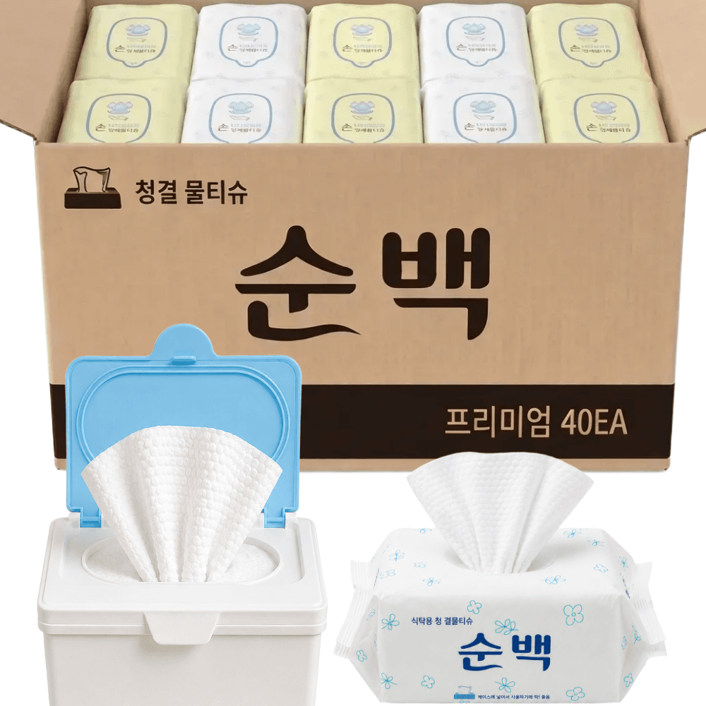 순백 업소용물티슈 대용량 40팩 3200매 가격 추이 디에이치피글로벌 순백 업소용물티슈 대용량 40팩 3200매 - 최저가 32,000원