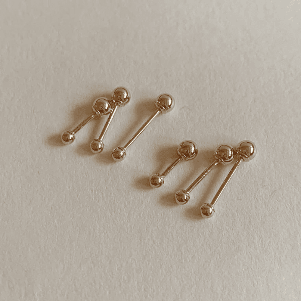 14k 미니 골드 볼 피어싱 2mm 3mm 가격 비교 르앙 Leang 14k 미니 골드 볼 피어싱 2mm 3mm