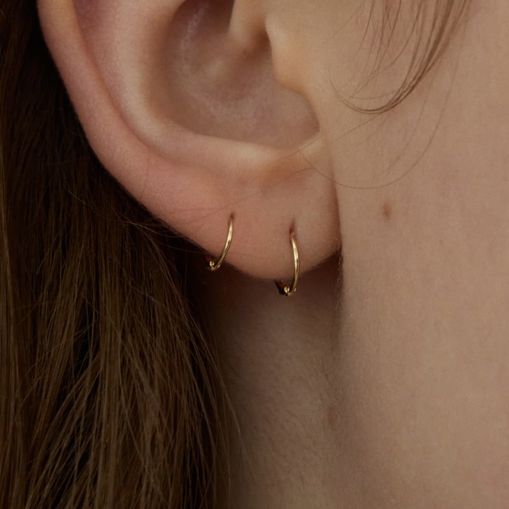 14k 베이직 미니 원터치 링 귀걸이 4 6 8mm 가격 추이 르앙 Leang 14k 베이직 미니 원터치 링 귀걸이 4 6 8mm - 최저가 26,800원