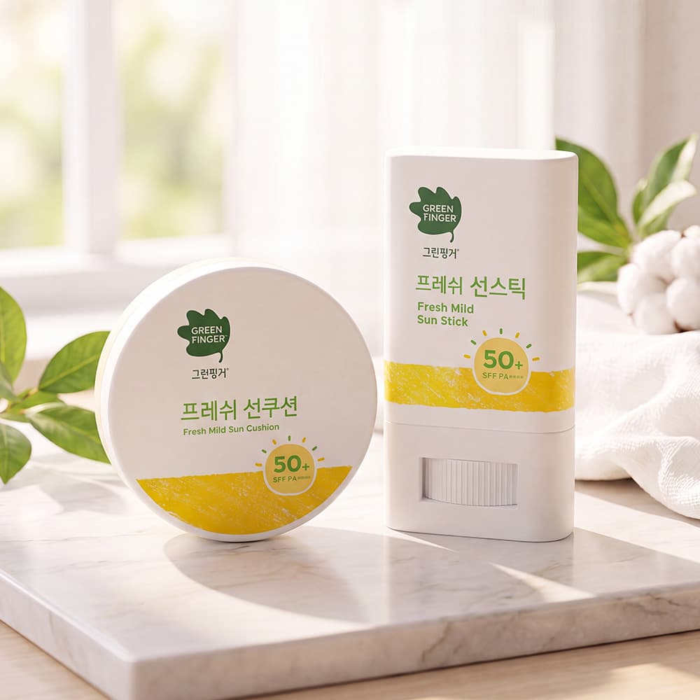그린핑거 프레쉬 마일드 선쿠션 12g + 선스틱 15g SPF50+ PA++++ 가격 추이 그린핑거 스토어 그린핑거 프레쉬 마일드 선쿠션 12g + 선스틱 15g SPF50+ PA++++ - 최저가 19,900원