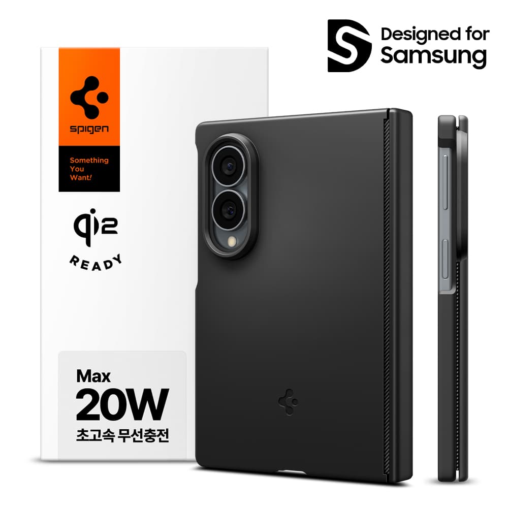 Qi2 20W 인증 갤럭시 맥세이프 케이스 에어핏프로 맥핏 블랙 갤럭시Z 폴드8 가격 비교 슈피겐 Qi2 20W 인증 갤럭시 맥세이프 케이스 에어핏프로 맥핏 블랙 갤럭시Z 폴드8