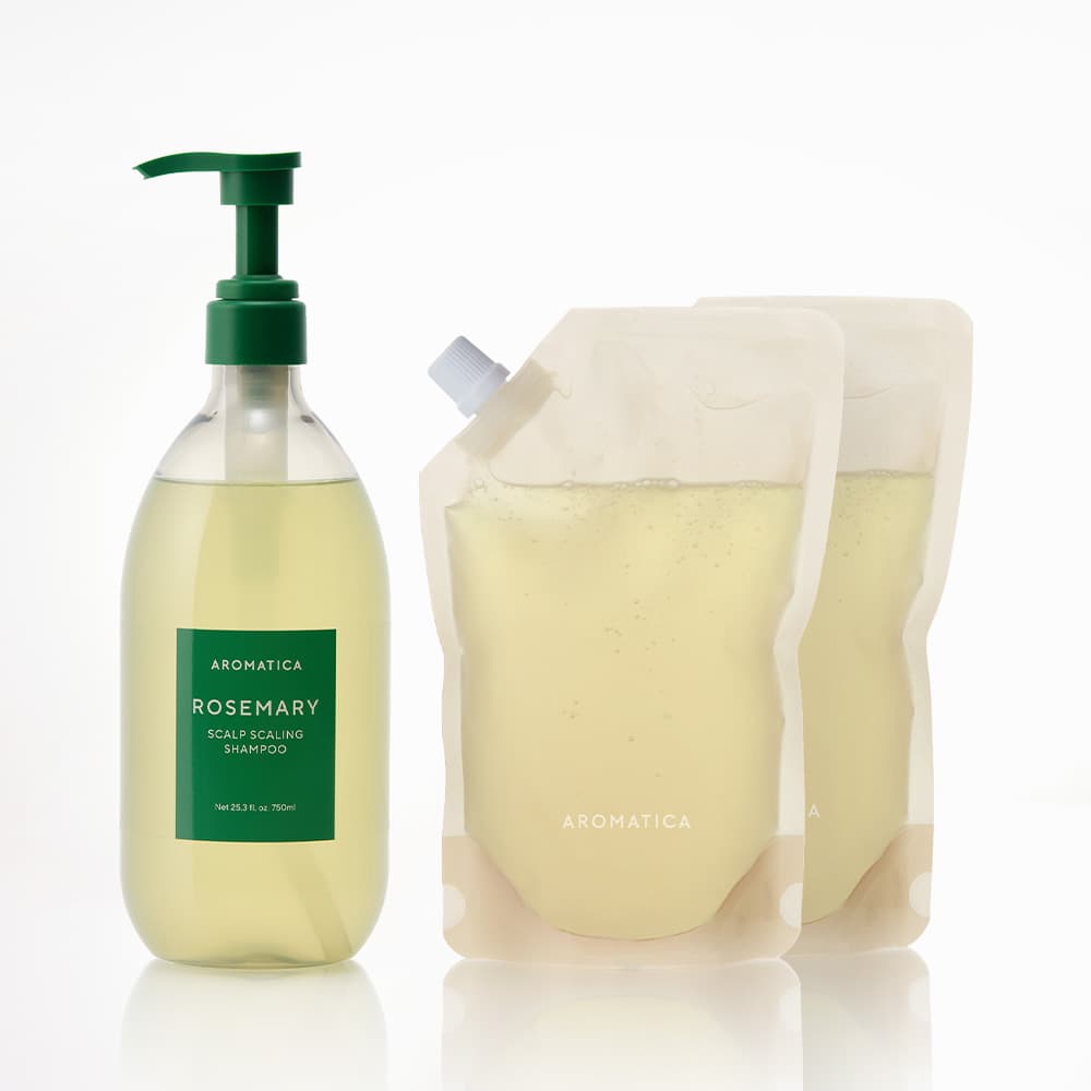 아로마티카 로즈마리 스칼프 스케일링 샴푸 750ML+리필500ML 2개 비건 탈모 기능성 가격 비교 AROMATICA 아로마티카 로즈마리 스칼프 스케일링 샴푸 750ML+리필500ML 2개 비건 탈모 기능성